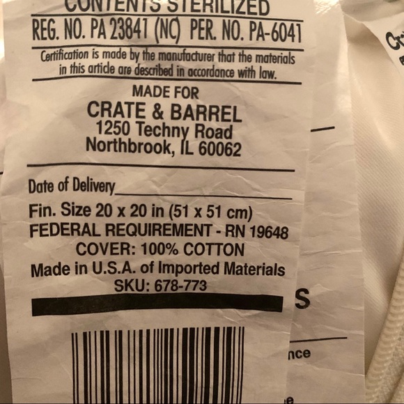 Crate and Barrel throw pillows - Picture 7 of 8